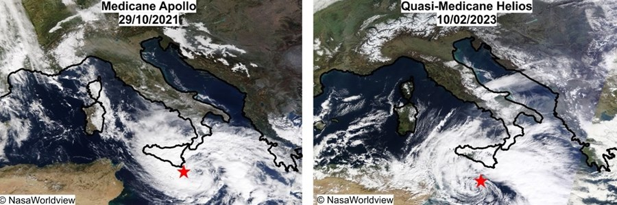 Confronto tra due eventi meteorologici.